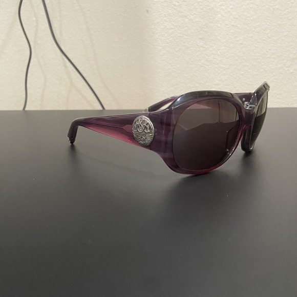 Rock & Republic Predator Violet Gradient Metal Luxury Made Japan Sunglasses Skul